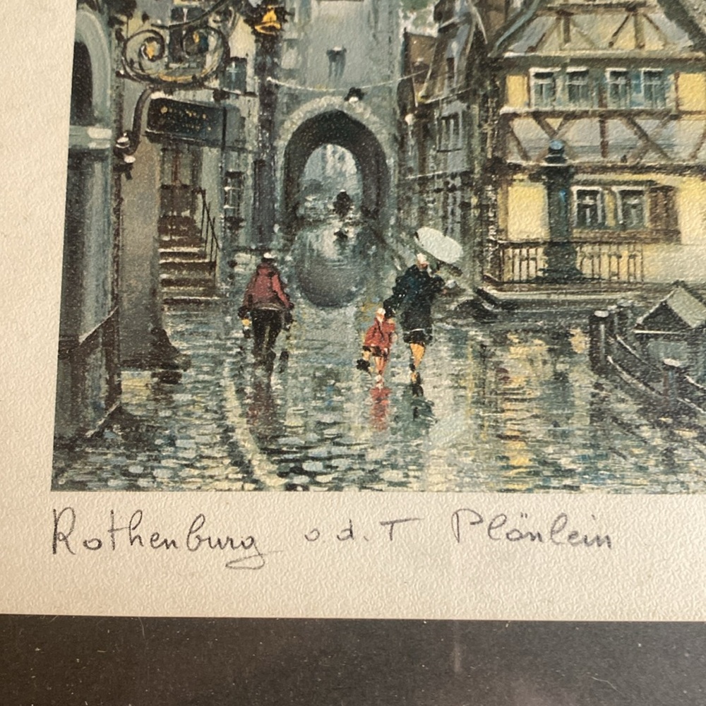Rothenburg Street Scene Framed Art - Picture 3 of 3